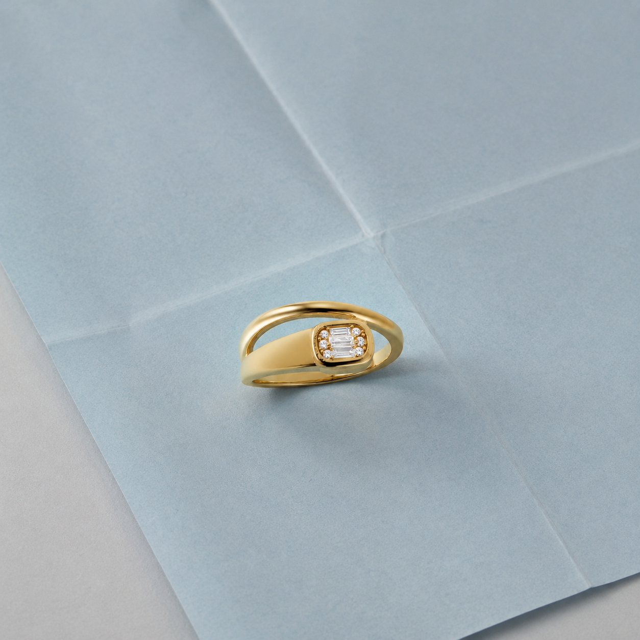 Anillo Duo Baguette