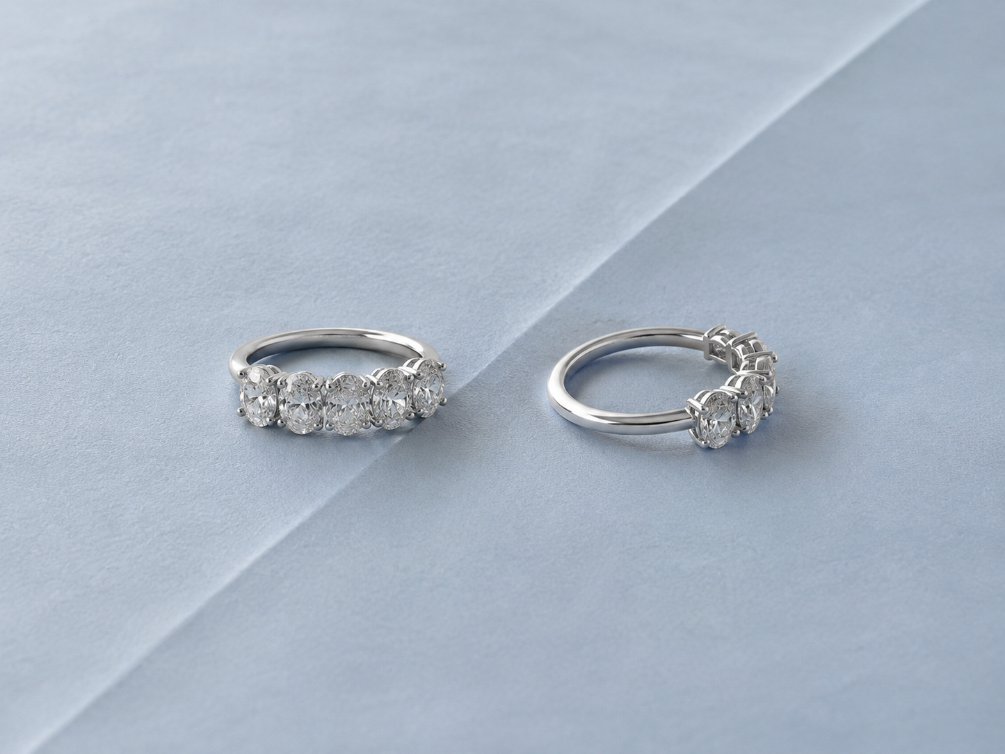 Anillo Half Eternity Band