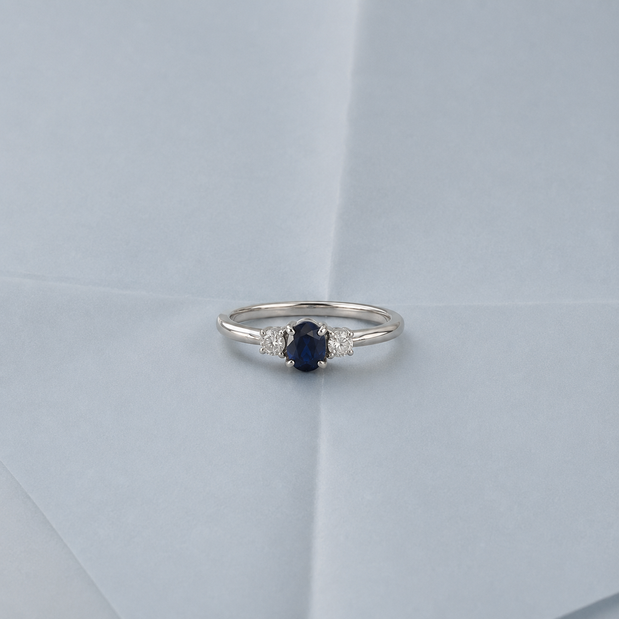 Anillo Minimal — Zafiro