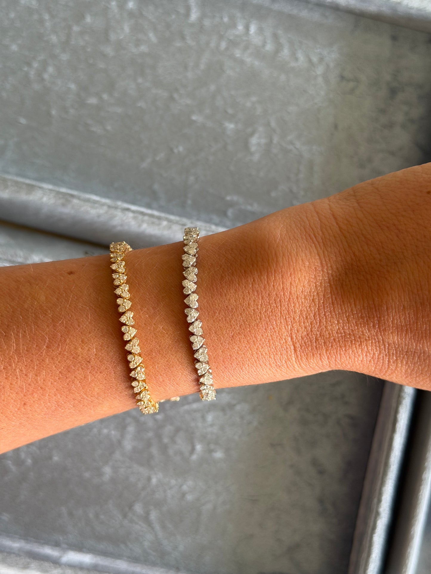 Tennis Bracelets Hearts