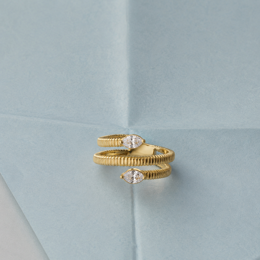 Anillo Duo Marquise
