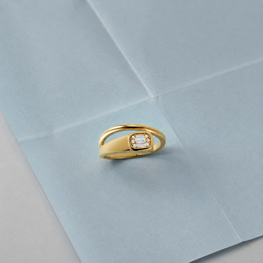Anillo Duo Baguette